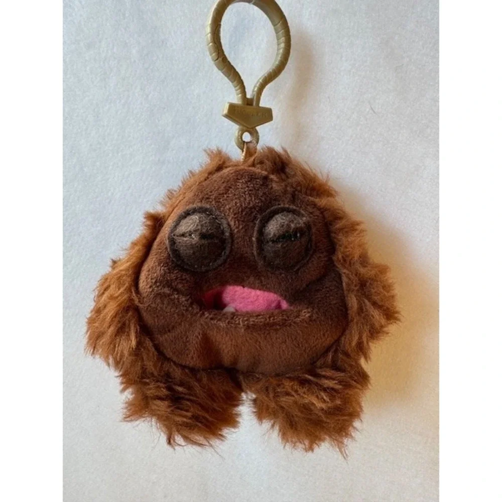 Mini Fuggler Plush Clip-On‎ Keyring HEDGE GROG BROWN Ugly Silly Keychain Gift